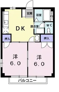ニューシティコスモⅢ【2階】の間取り