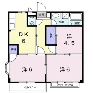 エリール藤【2階】の間取り
