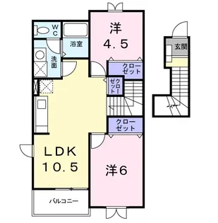 BREEZEHOUSEUSUI【2階】の間取り