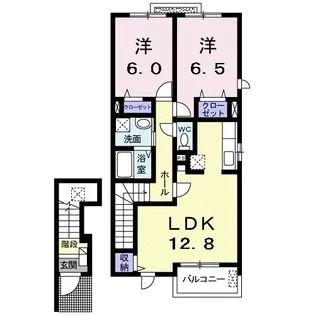 ワン グレイン.K.S.【2階】の間取り