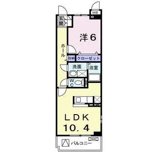 アルカンシェル森東【2階】の間取り