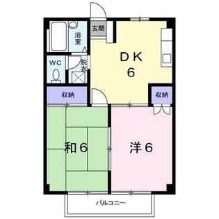 シティハイツウサミ【2階】の間取り