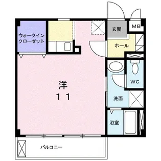 ペルス・ネージュC【202号室】の間取り