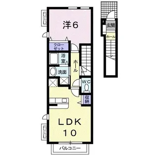 サニーヒルズ・オカベ【2階】の間取り