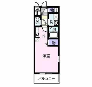 コーポ Paseli(パセリ)【2階】の間取り