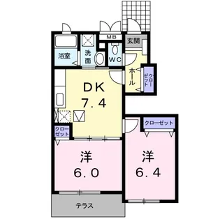 アルドーレ【1階】の間取り