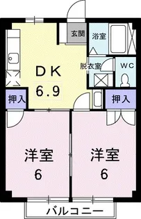 ニューシティ梶B【1階】の間取り