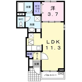 ソフトリ−Ⅰ【1階】の間取り