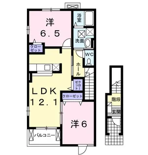 サングレイス Ⅰ【2階】の間取り