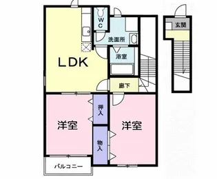 グリーントマト【2階】の間取り