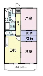 ランデックス戸塚【3階】の間取り