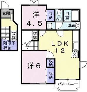 コモドカーサ【2階】の間取り