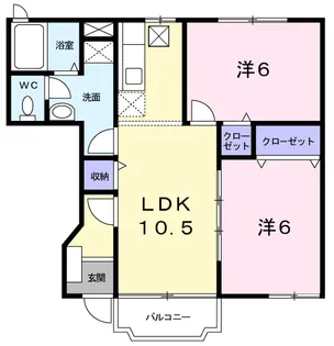 フィオーレ【1階】の間取り