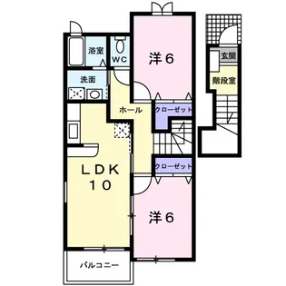 プラシードフィルⅣ【2階】の間取り