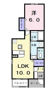 ソレイユ23【1階】の間取り