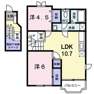 ペルル【2階】の間取り