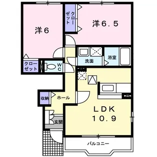 シャルムメゾンⅠ【1階】の間取り