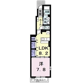ノイソレイユ【1階】の間取り