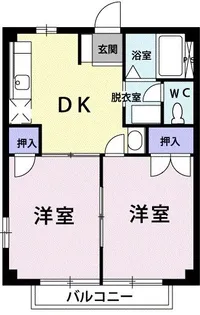 リヒトハイツゆめみ野1【2階】の間取り