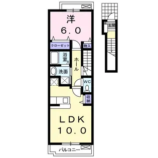 クレメントA【2階】の間取り