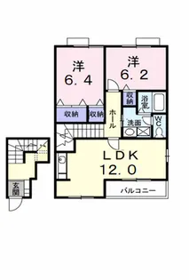 アメニティ郷東A【2階】の間取り