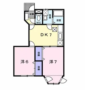 リーヴ・ロジュマン【1階】の間取り
