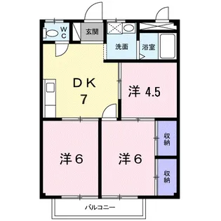 シティハイツイトウ【2階】の間取り