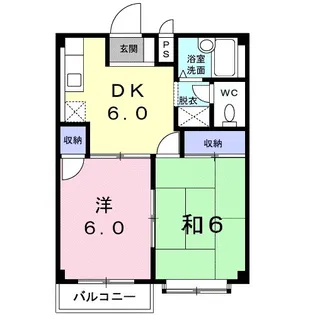 マルマンハイツB【2階】の間取り