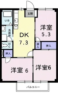 ニューシティ嶋根A【2階】の間取り