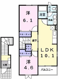 POTATO 3【2階】の間取り