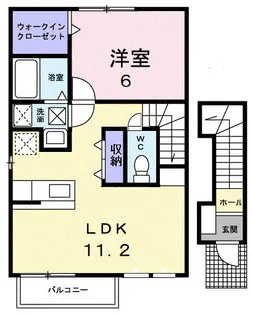 ポリッシュ・メゾン Α【2階】の間取り