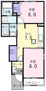 クリアネス Ⅲ【1階】の間取り