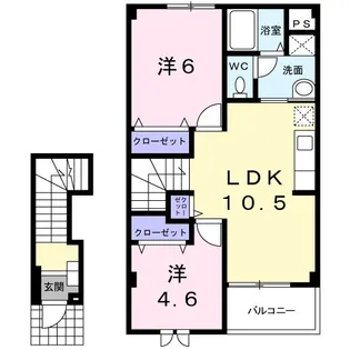 カレント静A【2階】の間取り