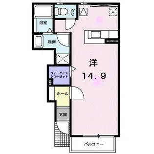 プレーヌ・ロジュマン【1階】の間取り