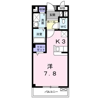 アイランド花月【1階】の間取り