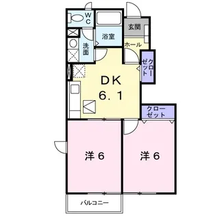 ヴェルカーザⅠ【1階】の間取り