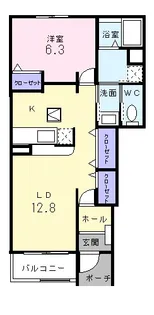 ブランシエ【1階】の間取り