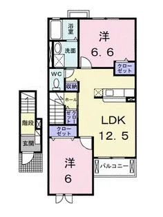メイフラワーコート【2階】の間取り