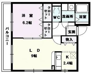 メゾンラフィネⅢ【1階】の間取り
