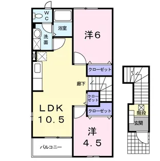 ファーチャ・イターナルA【2階】の間取り