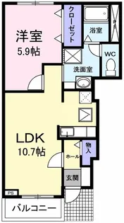 グレイス フォーリスト【1階】の間取り