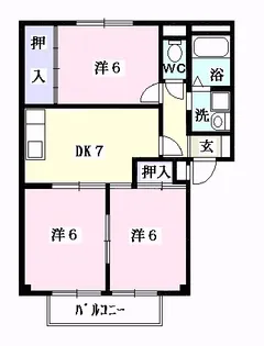 グリーンプラザ太平【1階】の間取り