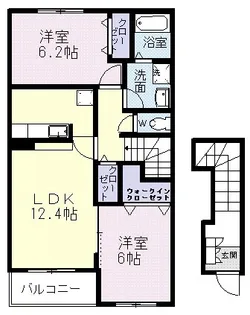 グレイスフルレジデンスA【2階】の間取り