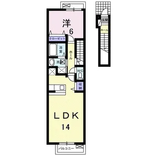グラース21【2階】の間取り