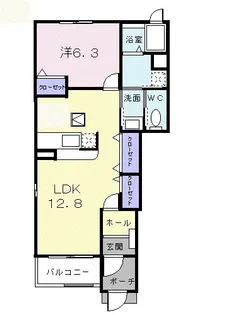 メゾン・アンジェリーク【1階】の間取り