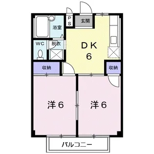 メゾンエスポワール【201号室】の間取り