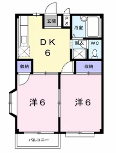 フェイムA【2階】の間取り