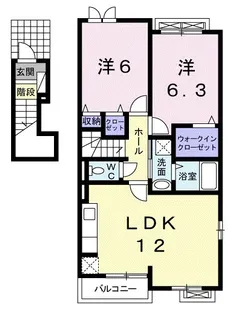 ヒーリング ハート【2階】の間取り