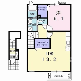 クレア【2階】の間取り