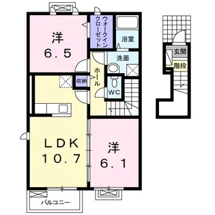 ティーモードA【2階】の間取り